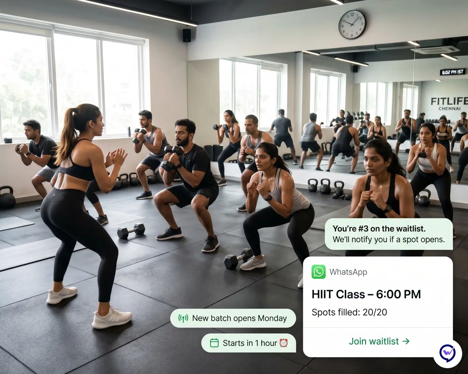 Fitness Classes & Bootcamps on Whautomate