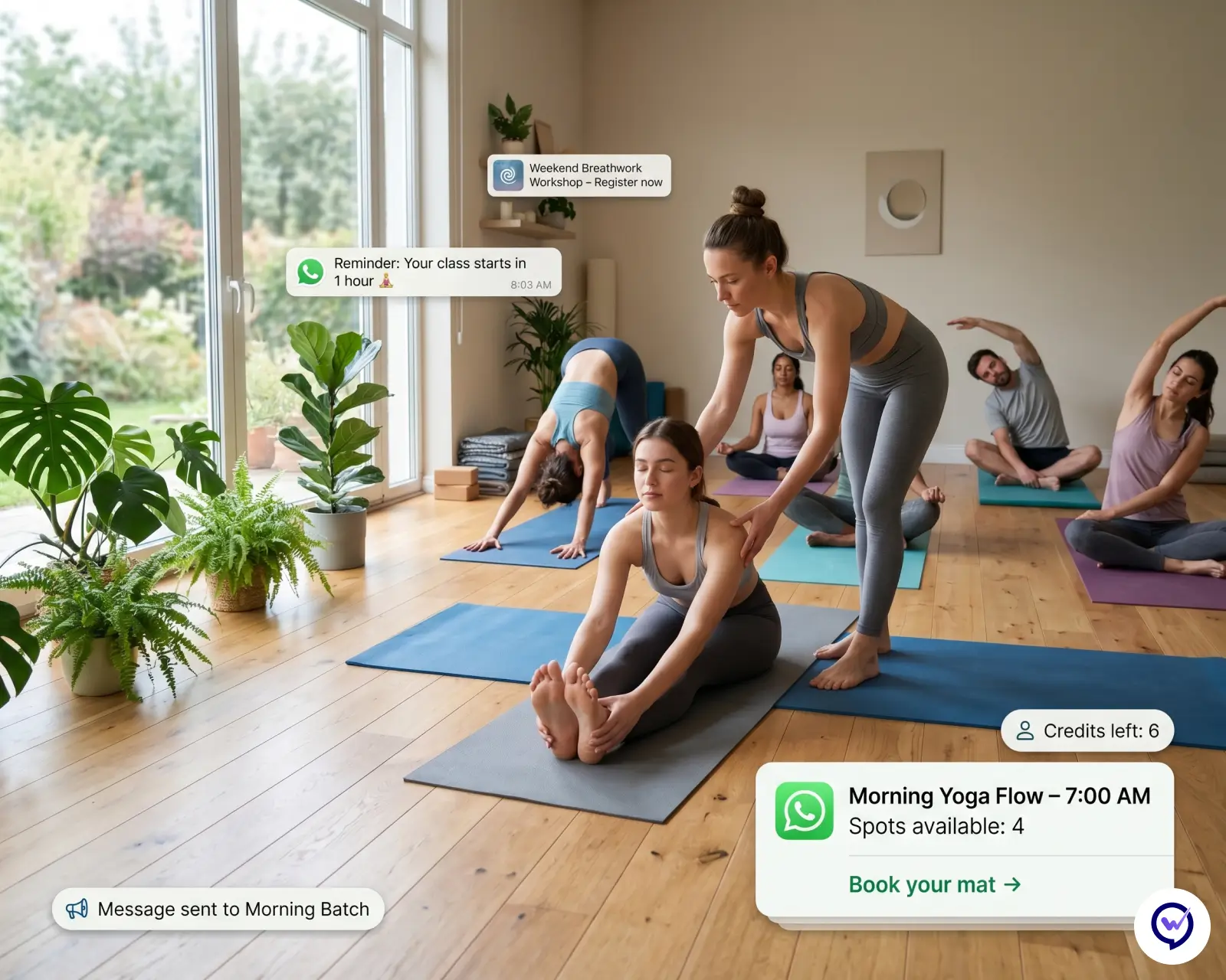 Yoga Studios on Whautomate
